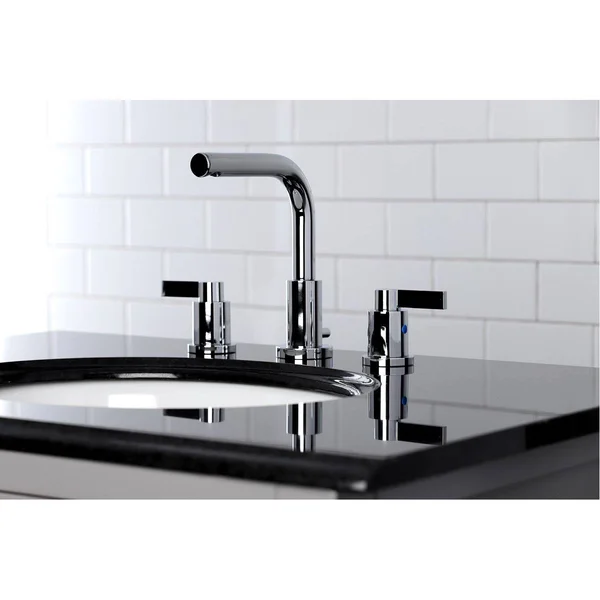 Kingston Brass FSC8958NDL 8 in. Widespread Bathroom Faucet, Brushed Nickel