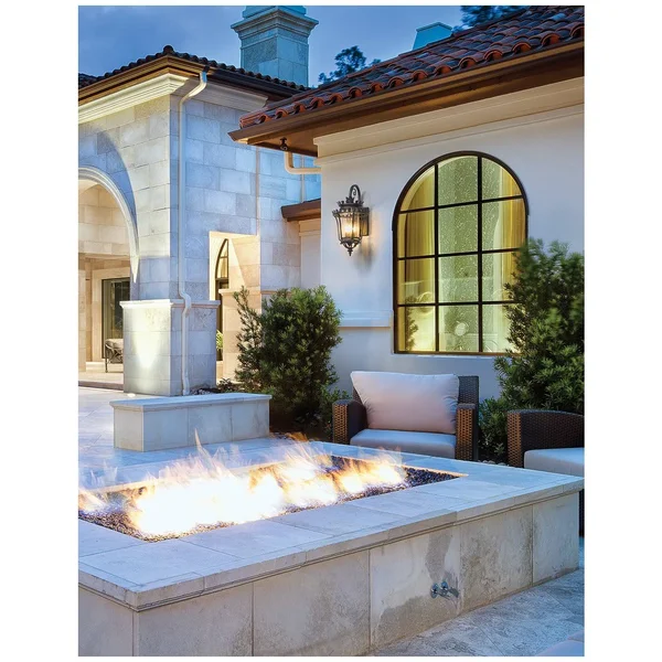 Troy Lighting Greystone 4 Light Wall Lantern Large Forged Iron B5133