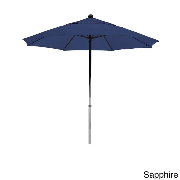 California Umbrella - 7.5& Complete Fiberglass Market Umbrella SA52 - Sapphire Champagne - Pacifica