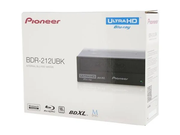 Pioneer 237164 OD BDR-212UBK 16x BD DVD CD Writer Support Ultra HD BLU-RAY Playback