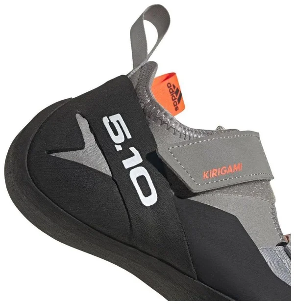 Five Ten Women's Kirigami Climbing Shoe - 10 - Dove Grey - Black, Solar Red