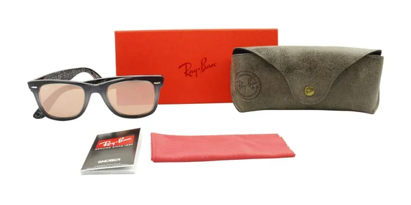 Ray-Ban Original Wayfarer Sunglasses - Top Grey On Grey Frame/Mirror Brown Lens