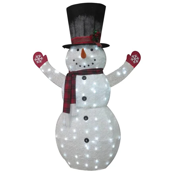 Celebrations 54530-71 Snowman w/Blk Hat 72x22