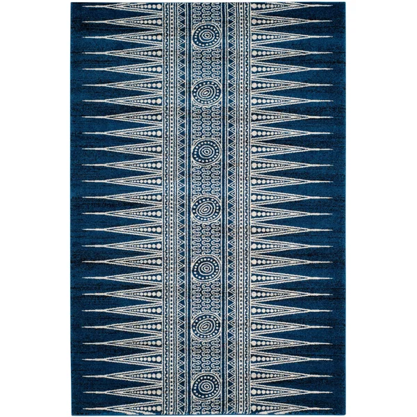 Safavieh EVK226D Evoke Ivory, Grey Area Rug - 11& x 15&