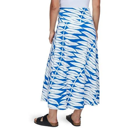 Patagonia Kamala Midi Skirt - Women's Eucalyptus Fronds/Bayou Blue - L