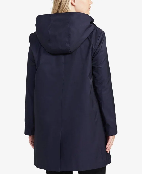 Lauren Ralph Lauren Plus Size Hooded Trench Coat - Created for Macy's - Hunter