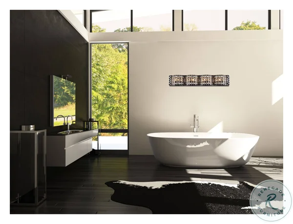 Ollie 4 Light Bath Sconce in Black with Clear Crystals LD7017BK