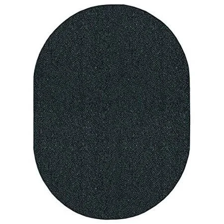 Home Queen Color World Collection Pet Friendly Indoor Outdoor Area Rug Dark Green - 4' x 6' Oval