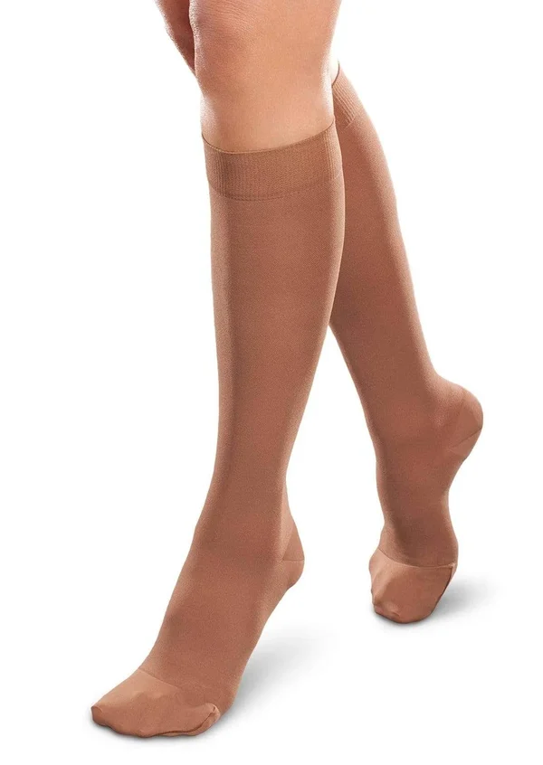 Therafirm Ease Opaque Women's 20-30mmHg Knee High - Medium Long, Coal