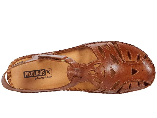 Pikolinos Womens Puerto Vallarta 655-8312 Brandy Leather Sandals 38 EU