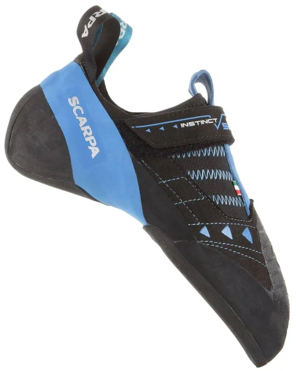 Scarpa Instinct VSR Climbing Shoe - 40.5 - Black/Azure