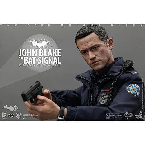 Hot Toys 1/6 The Dark Knight Rises MMS274 John Blake with Bat-Signal Figure