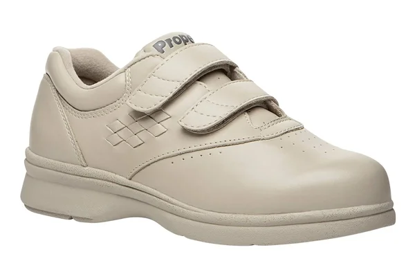 Propet Women's Vista Hook-and-Loop Walking Shoe Oxford - Bone Size 5.5