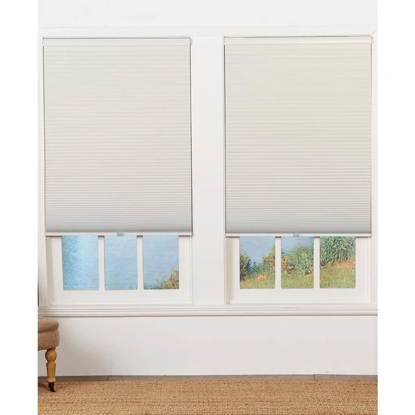 Perfect Lift Window Treatment Cut-to-Width Cream 1.5in. Blackout Cordless Cellular Shade - 28in. W x 72in. L (Actual Size: 28in.