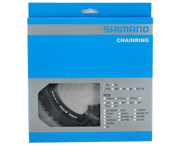 Shimano 105 5800 Chainring - Black - 52T