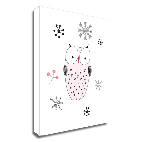 32x22 x 24x22 Owl III by GraphINC Print on Canvas