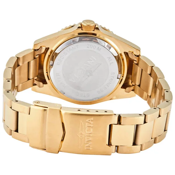 Invicta Men's Quartz Watch - Pro Diver Blue Dial Yellow Gold Steel, 29940