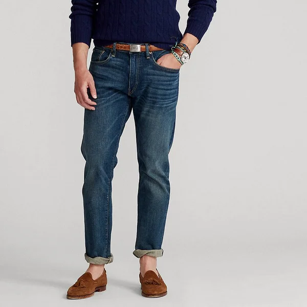 Ralph Lauren Men's Hampton Relaxed Straight Jean - Size 30 in Rockford Stretch