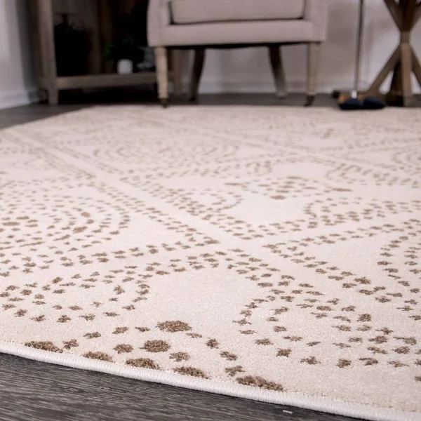 Orian Rugs Farmhouse Indoor/Outdoor Camille Seashell Rug - 5&2x22 x 7&6x22