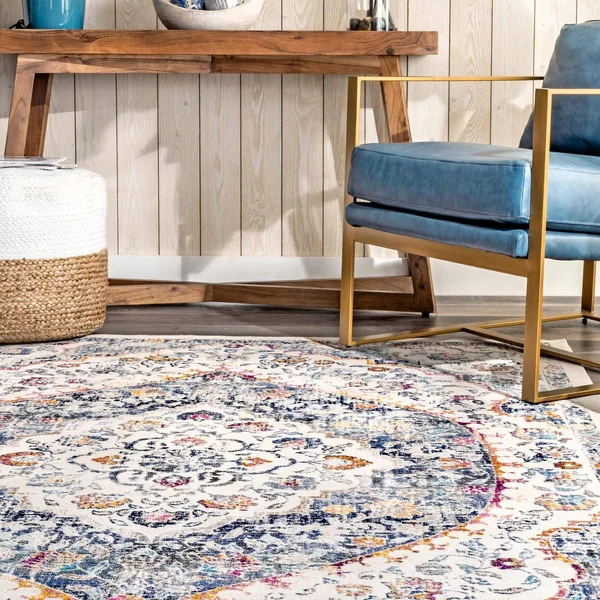nuLOOM Jada Vanity Medallion Area Rug, Size: 2' 8 inch x 8'