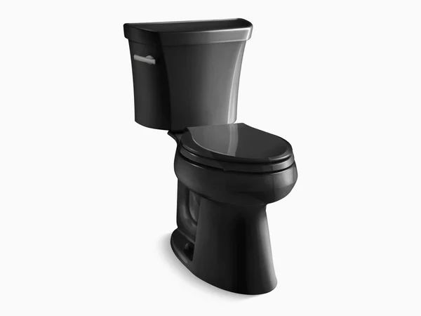 Kohler K-3999-7 Highline Comfort Height Two-Piece Elongated 1.28 GPF Toilet - Black Black
