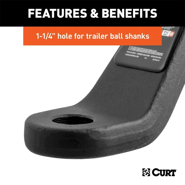 Curt Commercial Duty Forged 8x22 Drop Ball Mount - 45460