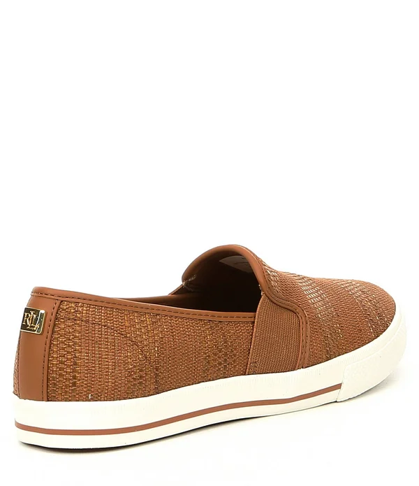Lauren Ralph Lauren Tan Jinny Slip on Sneakers