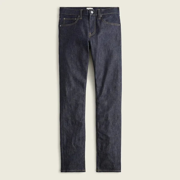 J.Crew Mens 250 Skinny-Fit Stretch on Demand Jean in Resin Rinse Wash (Size 30x30)