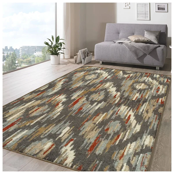 Superior Solitaire Area Rug, 8' x 10', Multicolor