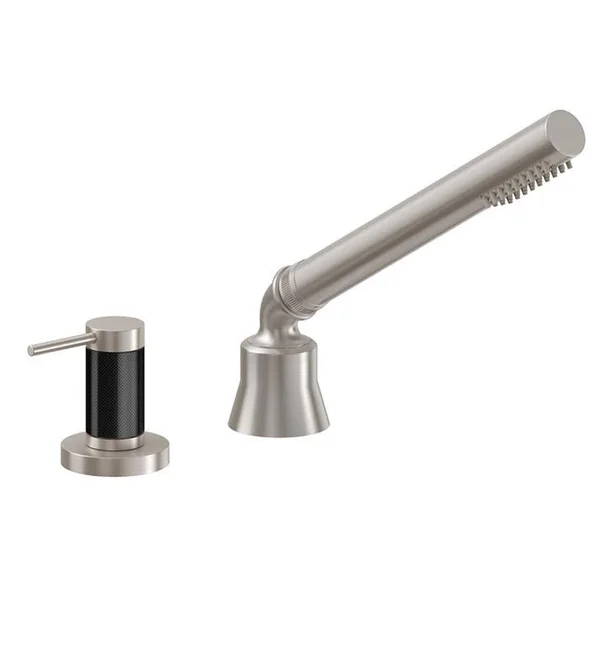 California Faucets D Street TO-52.62.20-BLKN Deck Mount Handshower and Diverter Trim - Black Nickel (PVD)