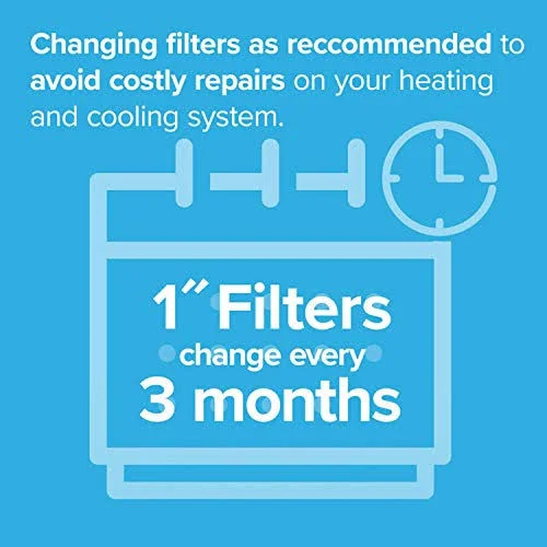 Filtrete 14x25x1, AC Furnace Air Filter, MPR 600, Clean Living Dust Reduction, 6-Pack