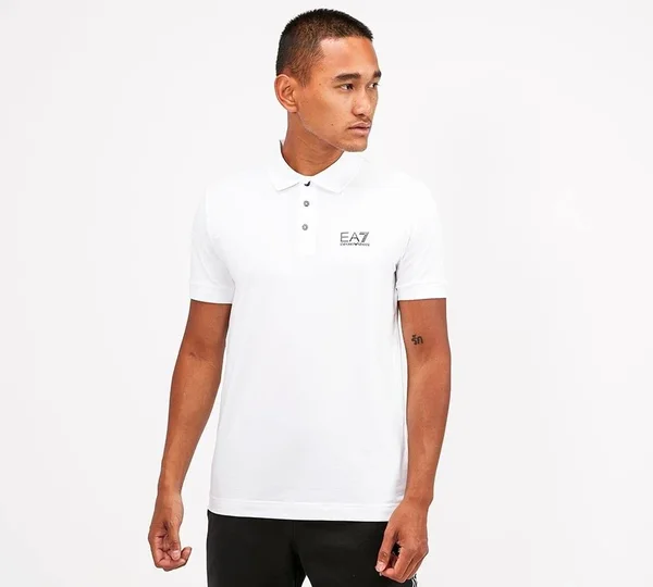 EA7 Core ID Polo Shirt - White - Size S
