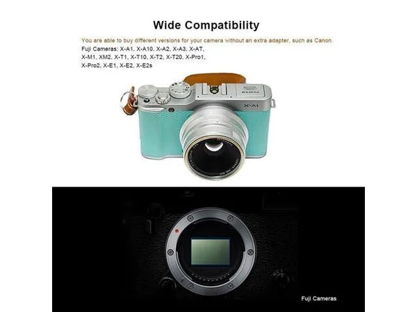 7artisans 25mm f/1.8 Manual Focus Lens for Fujifilm x Mount Cameras (Black)