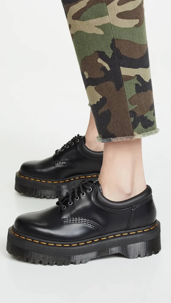 Dr. Martens Black 8053 Quad Derbys