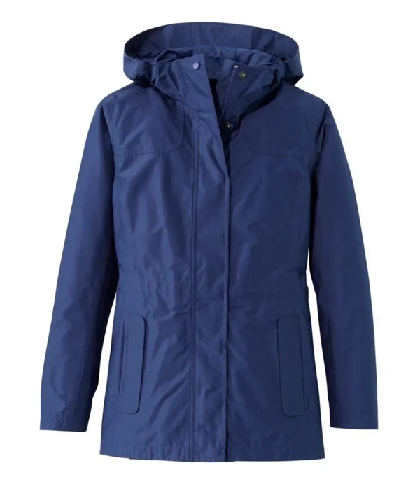 Women's H2OFF Rain Jacket - Mesh-Lined Blue 2x, L.L.Bean