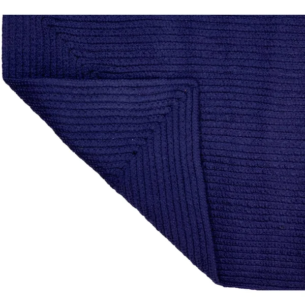 Better Trends Alpine Braid Reversible Indoor Area Utility Rug 100% Polypropylene, 72 inch Octagonal, Navy Solid