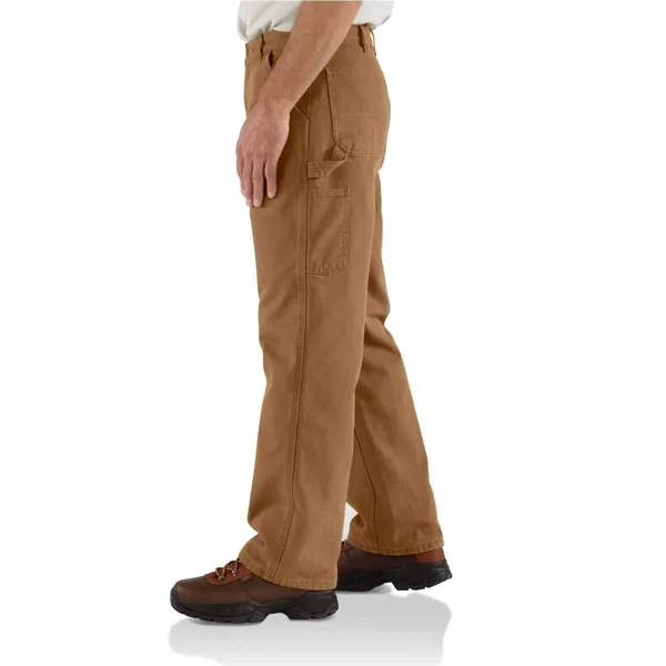 Carhartt Men's Flannel Lined Washed Duck Dungaree