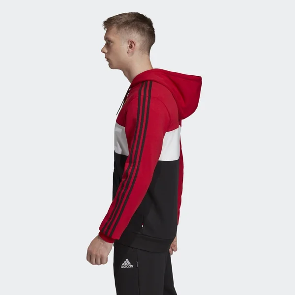 Adidas Manchester United Full Zip Hoodie Red-White-Black - S