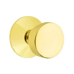 Brass Modern Hardware - Double Dummy Laurent Door Knob and Modern Rose in Unlacquered Brass - 5057LAU.FULL.US3nl - Emtek Hardwar