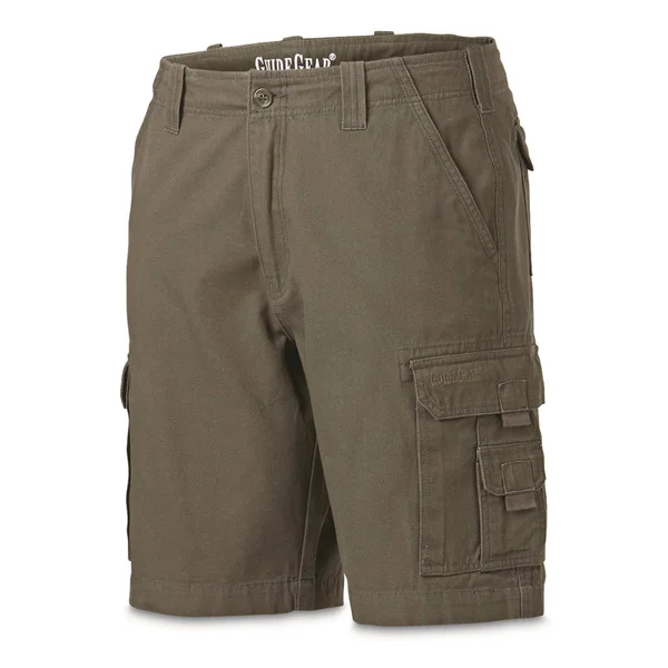 Guide Gear Men's Outdoor Cargo Shorts - Male, W36 L6, Olive