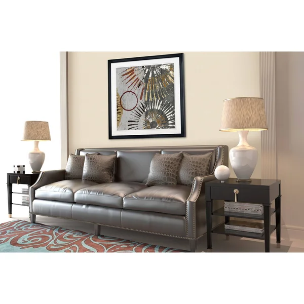 Outburst Tiles II -Framed Giclee Print - 16x16