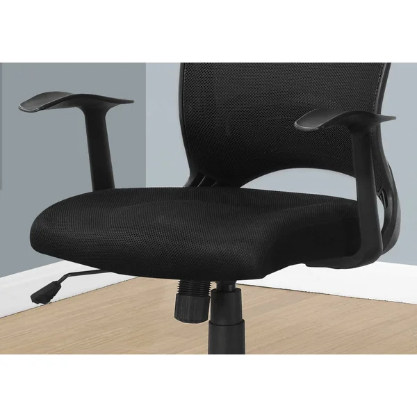 Monarch Specialties Mesh Mid-Back/Multi-Position Office Chair, Black