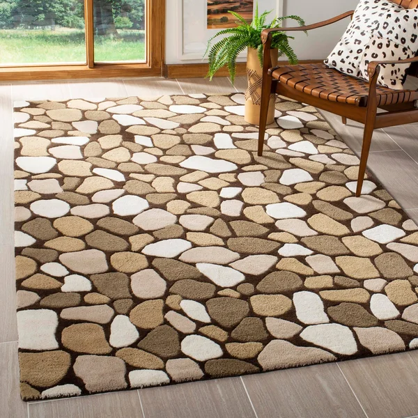 Safavieh Soho SOH814A 3&6x22 x 5&6x22 Dark Brown, Multi Area Rug
