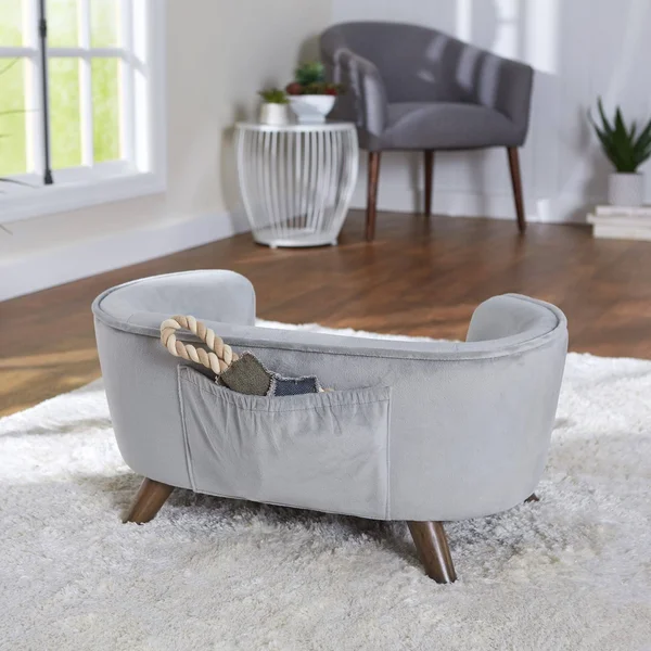 Enchanted Home Pet Romy Grey Pet Sofa