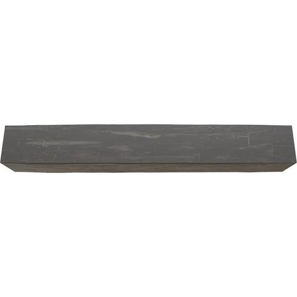 Ekena Millwork MANUHH04X04X72AC 4x22H x 4x22D x 72x22W Hand Hewn Faux Wood Fireplace Mantel, Aged Cedar