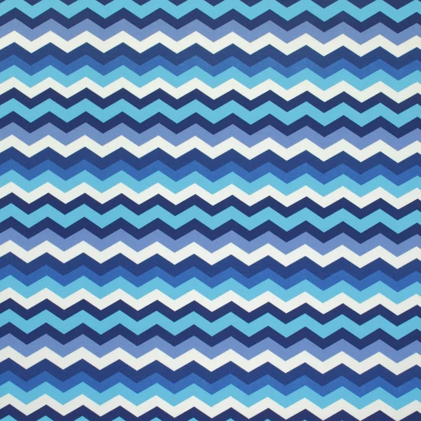 Pillow Perfect Outdoor Panama Wave Azure Squared Corners Seat Cushion (Set of 2)