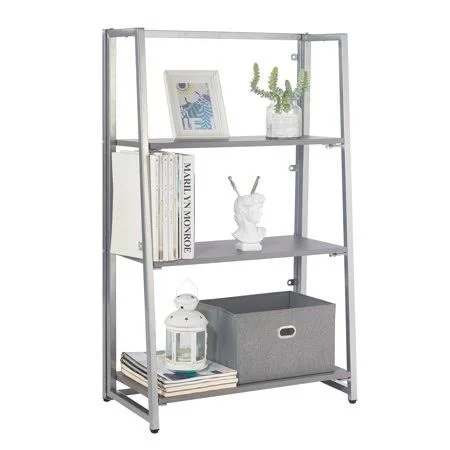 Heritage Club Kids Metal Folding Shelf Bookcase - Grey, Size: Size: 25.6 inch Large x 13 inch W x 40.9 inch H