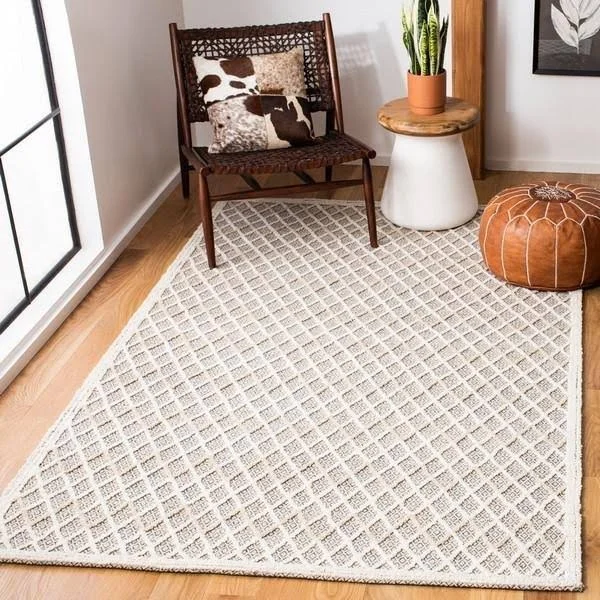 Trace Collection TRC209A Rug Ivory - Black, Rectangle 9' x 12'