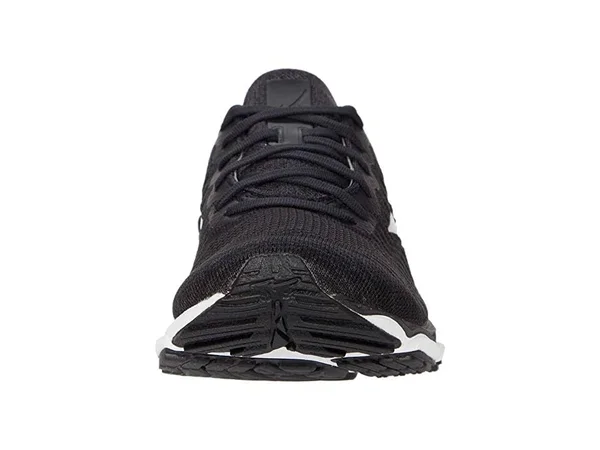 Mizuno - Men's Wave Inspire 16 Waveknit Running Shoe, black-white, Size 15