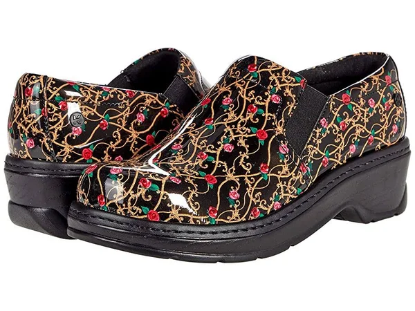 Klogs Footwear Naples Women's Clog Shoes Rose Glamour Patent : 8 W (E)